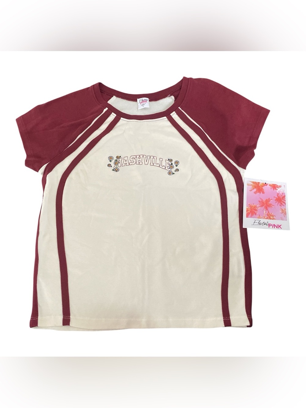 NWT Electric Pink Nashville Crop Top L M88